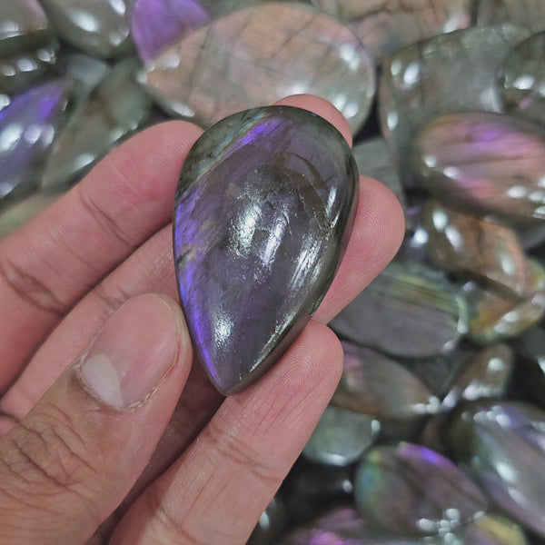500 Gram Purple Labradorites Untreated | Non coated | 40-50 Pcs