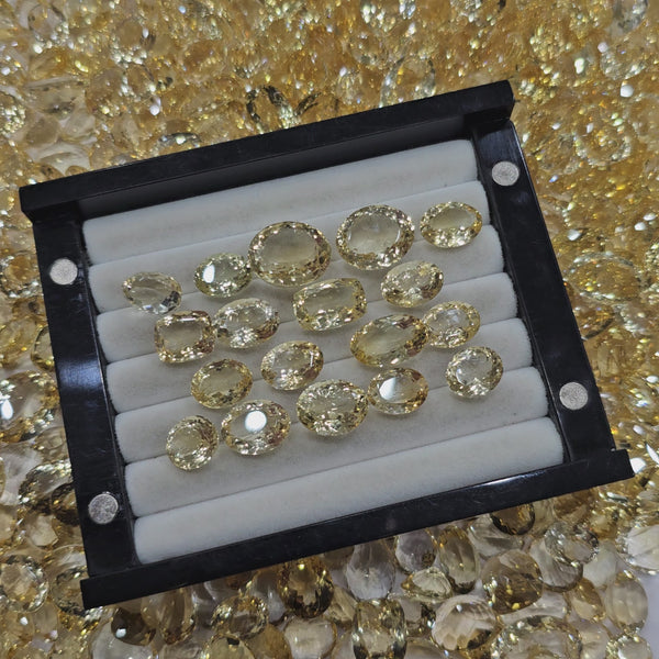 20 Pcs of Faceted Unheated Citrine gemstone | 10mm to 16mm sizes