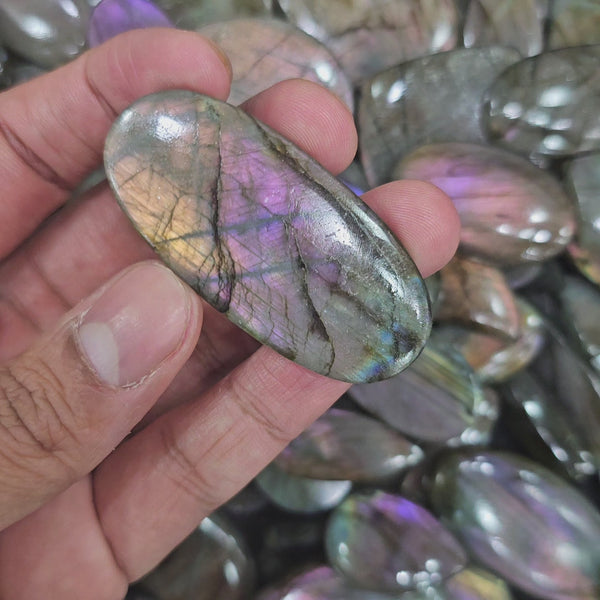 500 Gram Purple Labradorites Untreated | Non coated | 40-50 Pcs