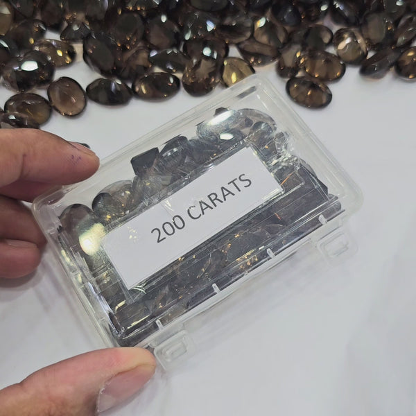 200 Carats of Flawless Grade Smoky Quartz