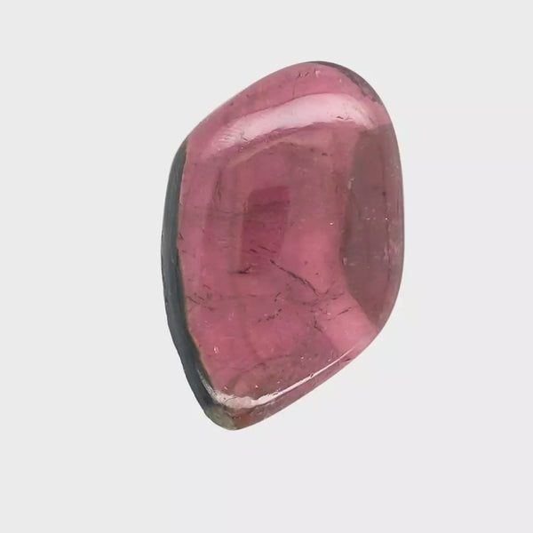 1 Pics Of Natural Watermelon Tourmaline Slice | Size:46x30mm | With Certificate