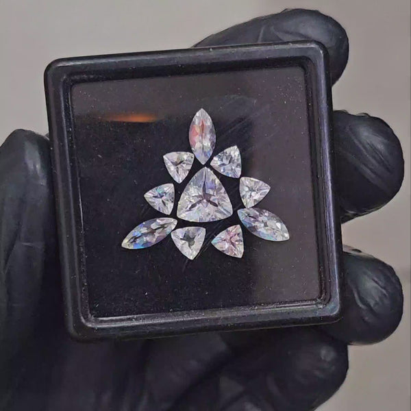 10 Pcs Natural Madagascar Moonstones Faceted | Shape: Mix | Size: 4-8mm | Top quality