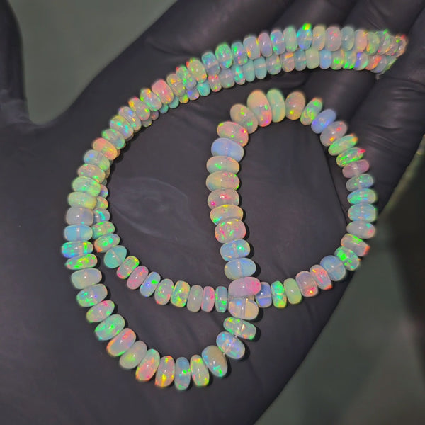 Chunky Opal Beads rondelles | 5-8mm | 14