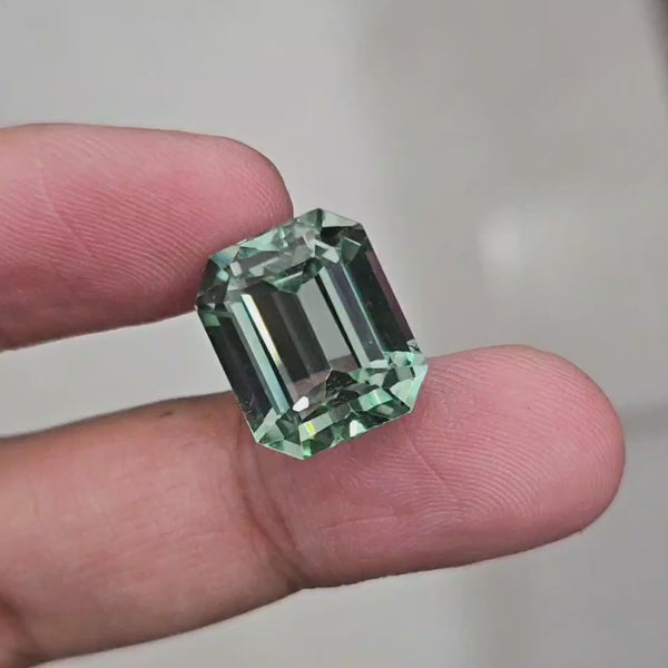 Natural Green Kunzite |  Size: 16x13mm | 23.8 Cts