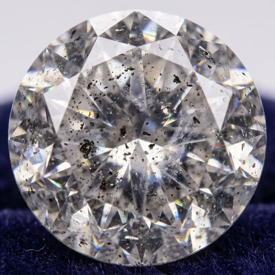 Natural Salt and pepper Diamond | 100% Earth Mined | Certified - The LabradoriteKing