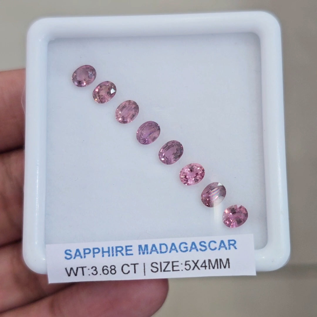 Box Of Natural Madagascar Unheated Sapphire | 5x4mm | Oval
