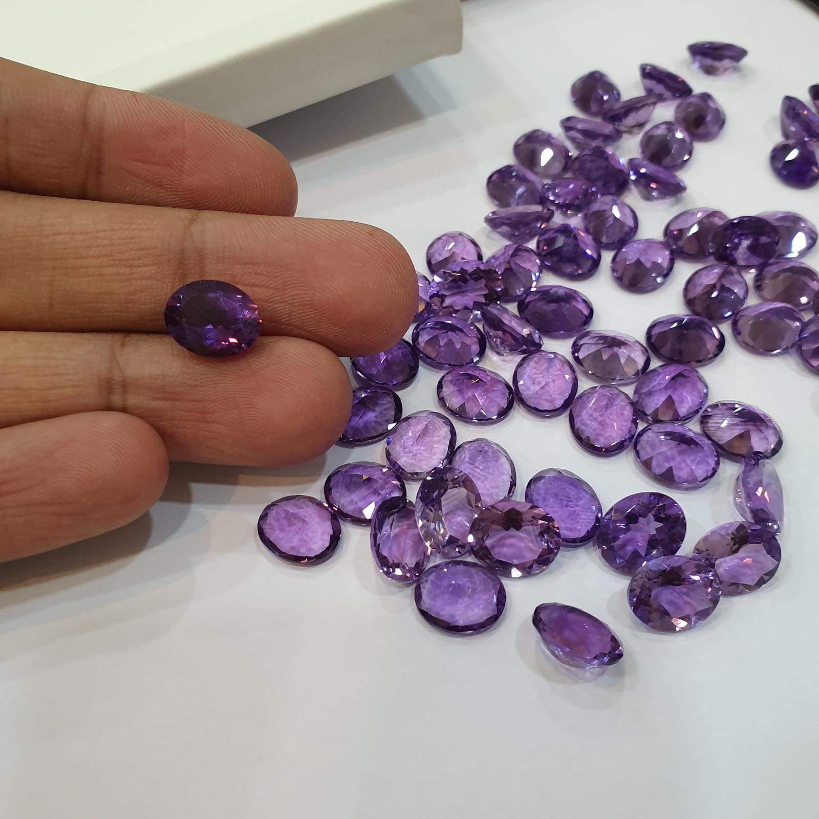 10 Pcs Natural Amethyst Calibrated Sizes Top Quality - The LabradoriteKing