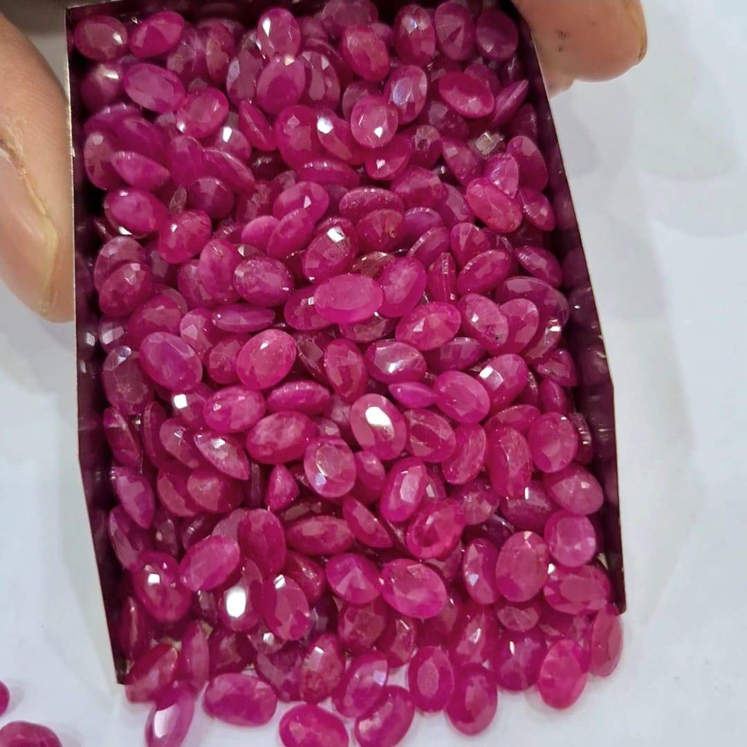 10 Pcs Natural Johnson Ruby | 6x4mm Pvals - The LabradoriteKing