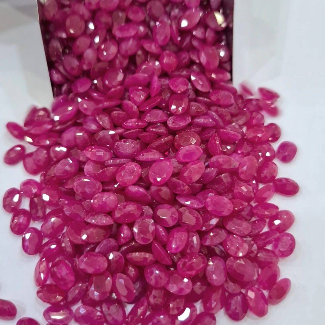 10 Pcs Natural Johnson Ruby | 6x4mm Pvals - The LabradoriteKing