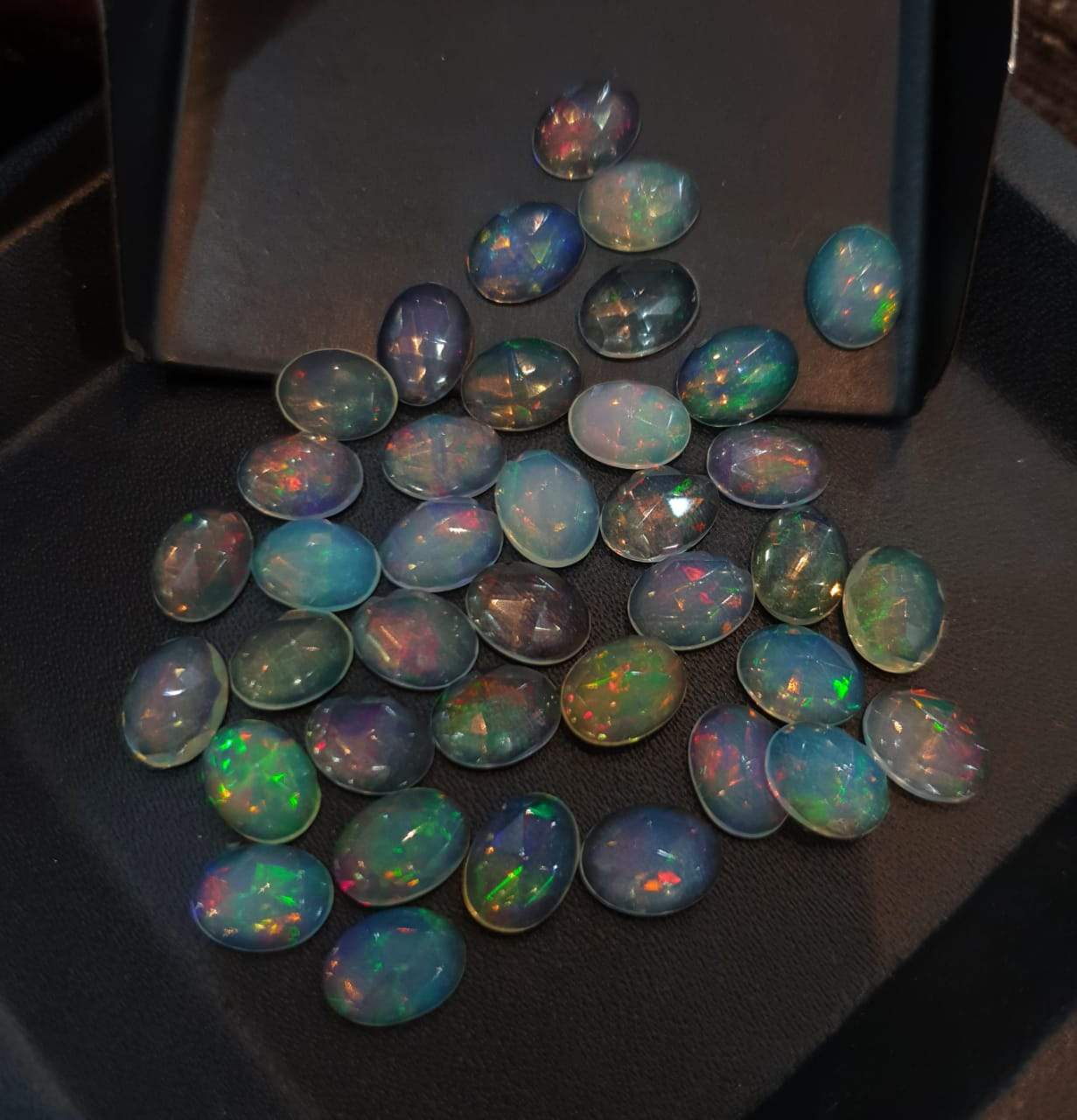 10 Pcs Opal Rosecut Cabochons | 8x6mm Calibrated | Top Quality Natural Opal - The LabradoriteKing
