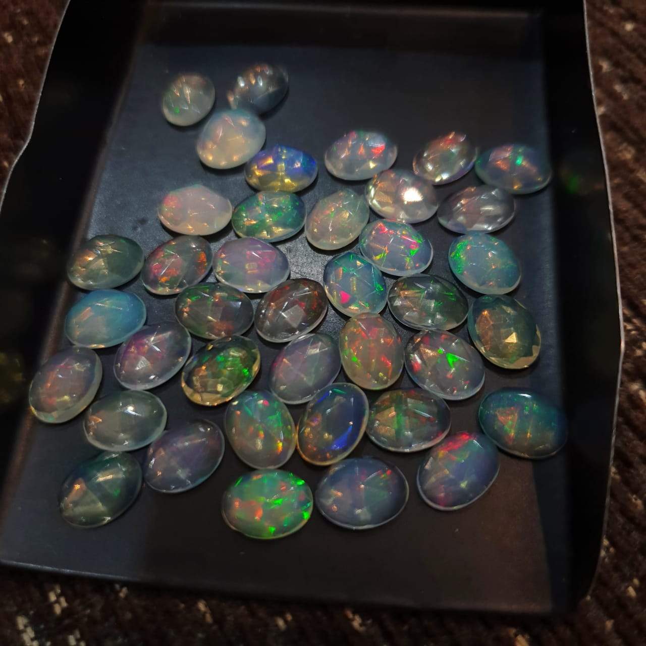 10 Pcs Opal Rosecut Cabochons | 8x6mm Calibrated | Top Quality Natural Opal - The LabradoriteKing