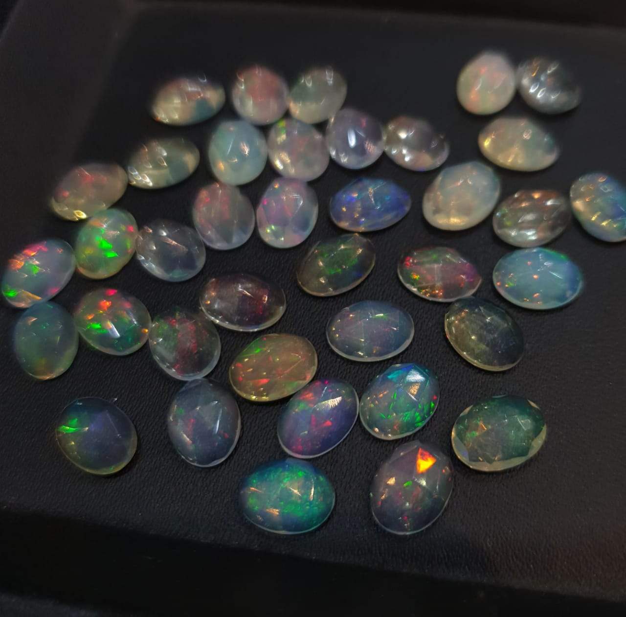 10 Pcs Opal Rosecut Cabochons | 8x6mm Calibrated | Top Quality Natural Opal - The LabradoriteKing