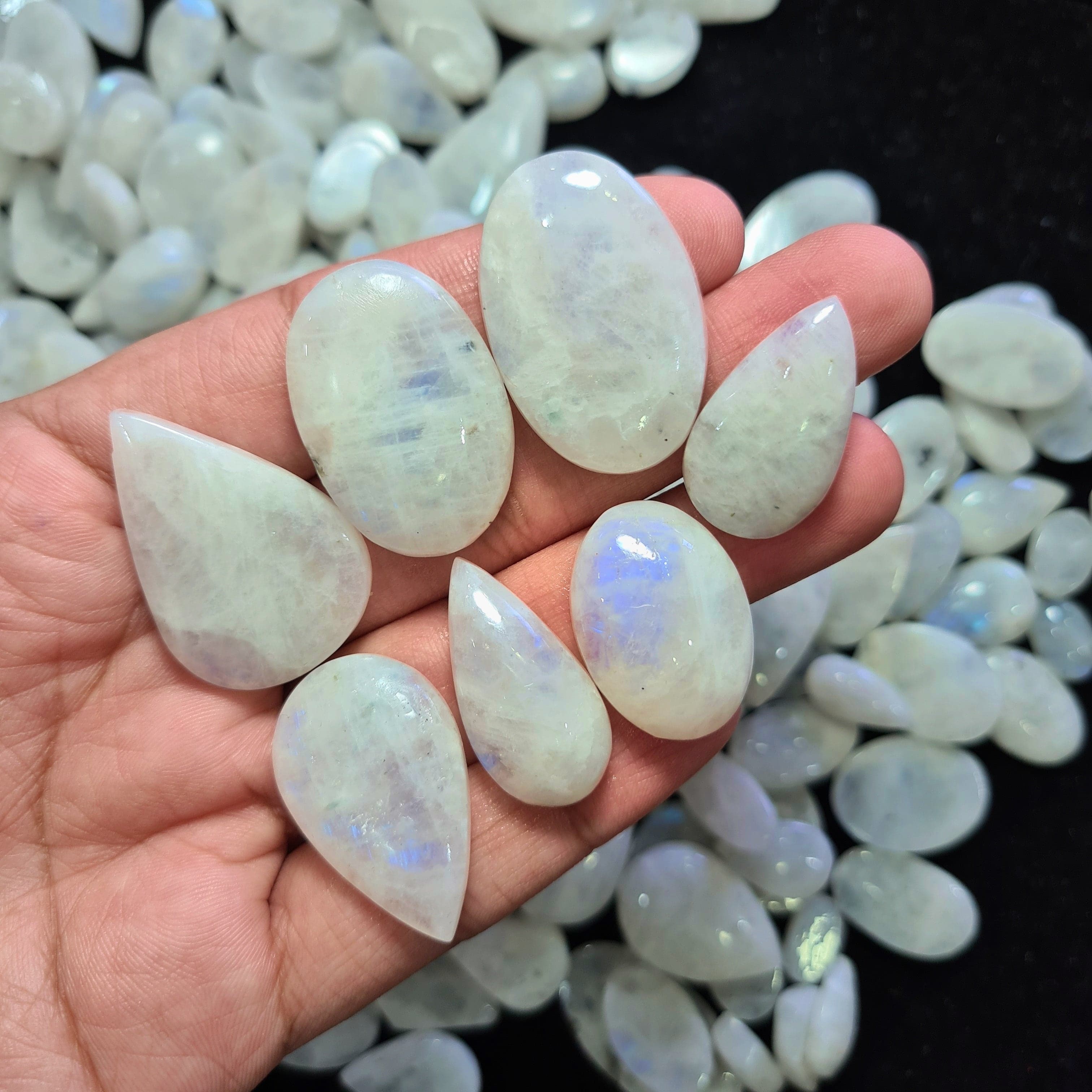 10 PCS Rainbow Moonstone Random Pick of 10pcs - The LabradoriteKing