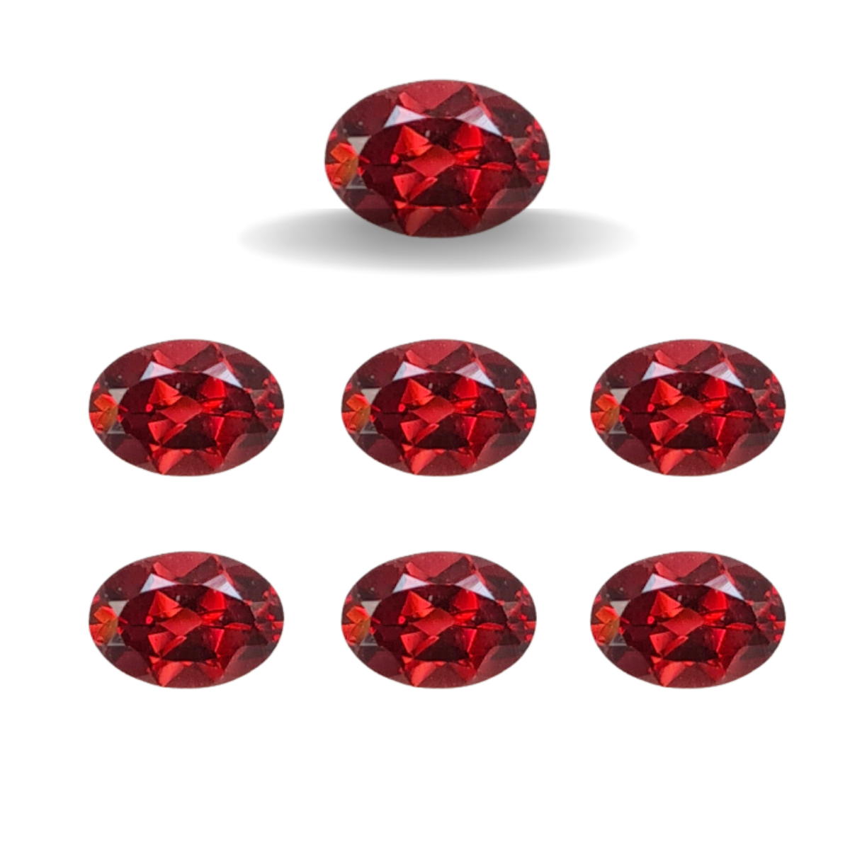 Natural Garnet Mozamique Faceted Gemstone | Size 6-7mm - The LabradoriteKing