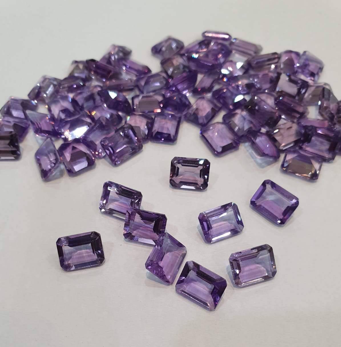 10pcs Natural Pink Amethyst 9x7mm Octagon Calibrated Sizes - The LabradoriteKing