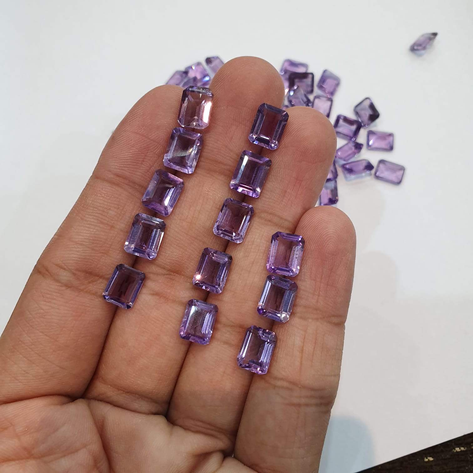 10pcs Natural Pink Amethyst 9x7mm Octagon Calibrated Sizes - The LabradoriteKing