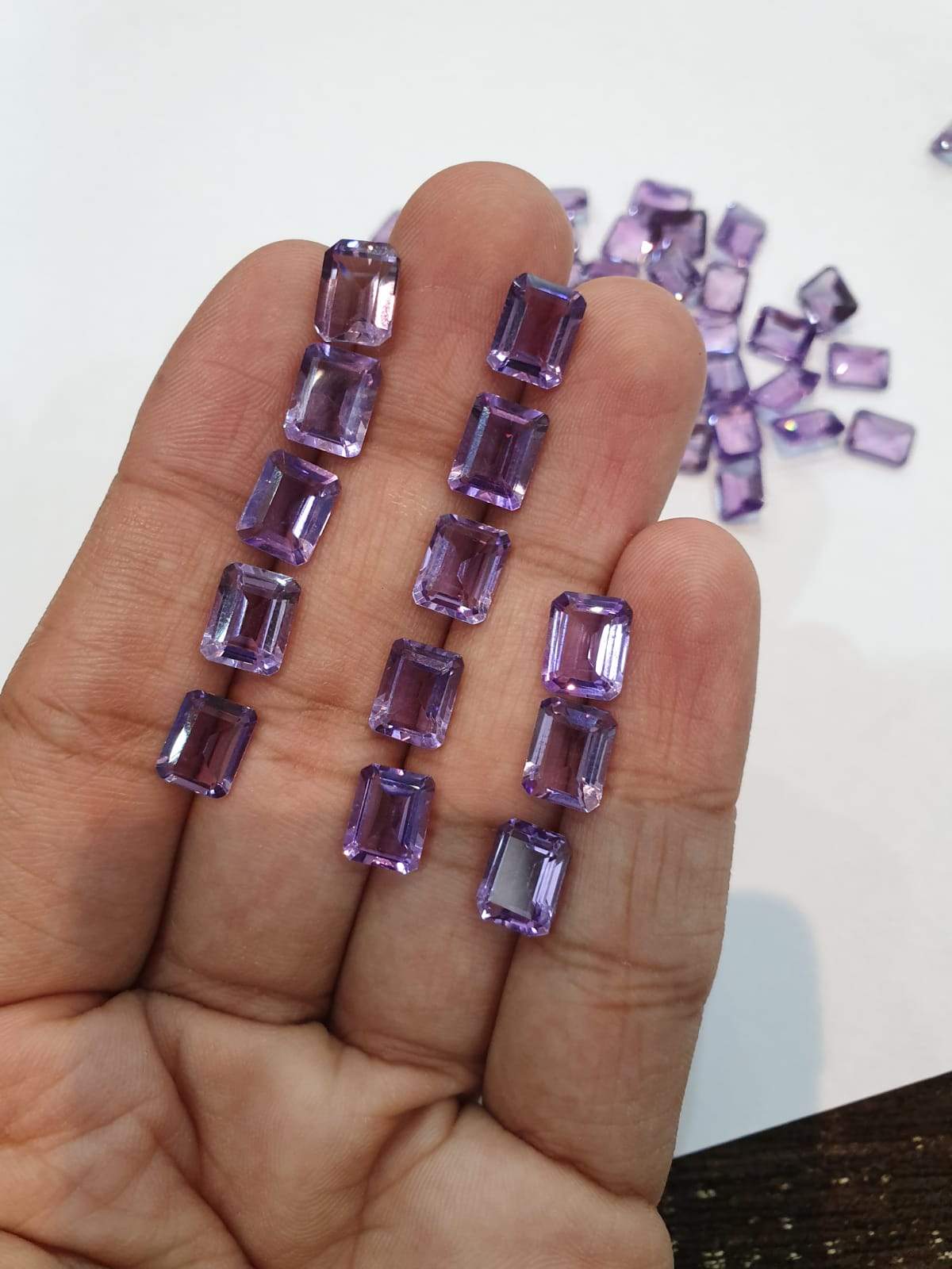 10pcs Natural Pink Amethyst 9x7mm Octagon Calibrated Sizes - The LabradoriteKing