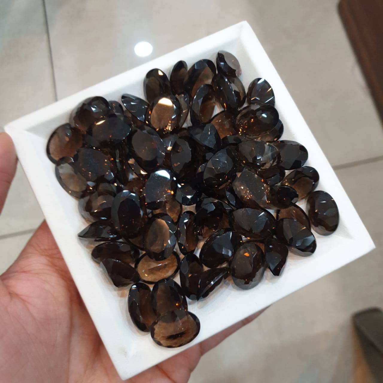12 Pcs Smoky Quartz Oval Gemstones | 18x13mm | Brownish - The LabradoriteKing