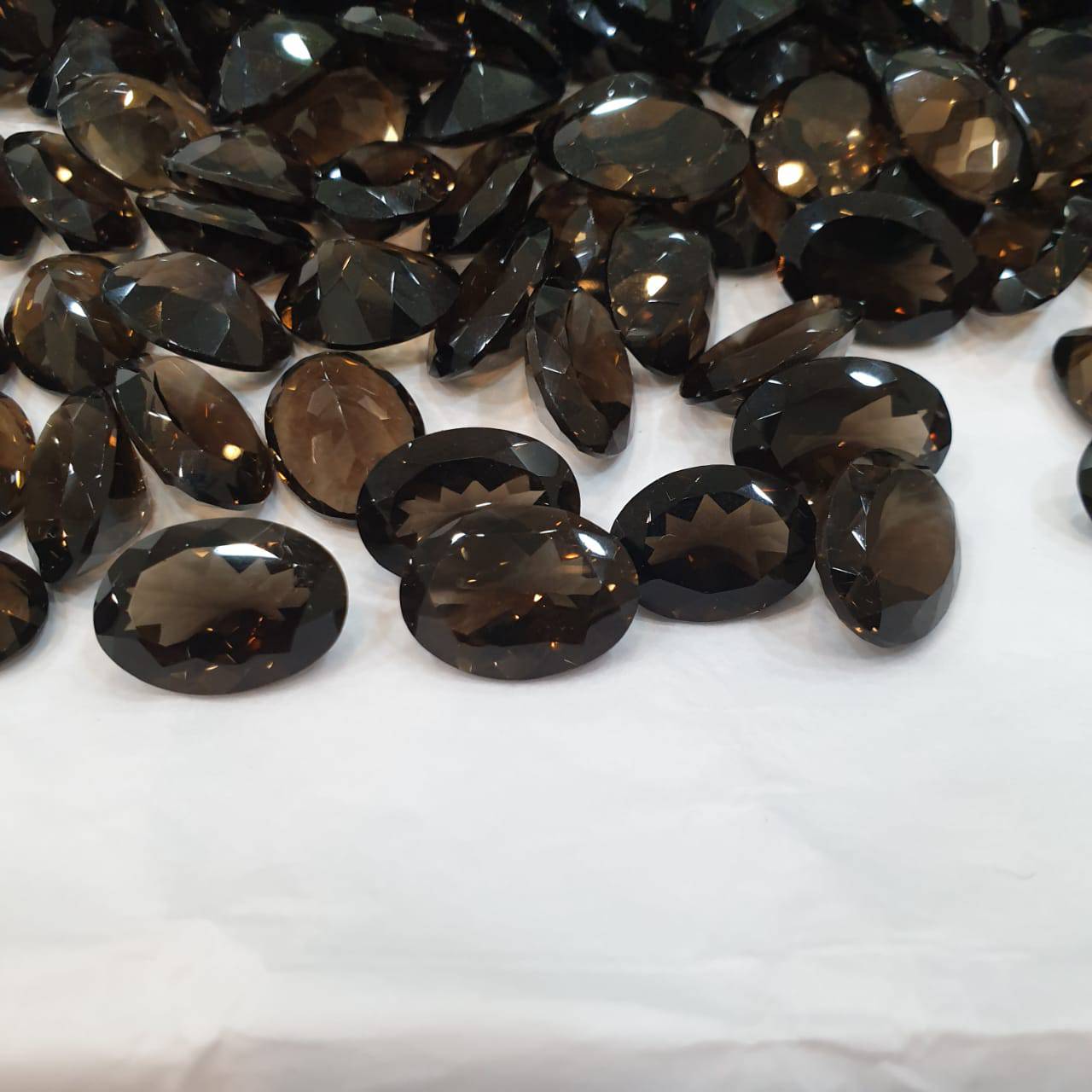 12 Pcs Smoky Quartz Oval Gemstones | 18x13mm | Brownish - The LabradoriteKing