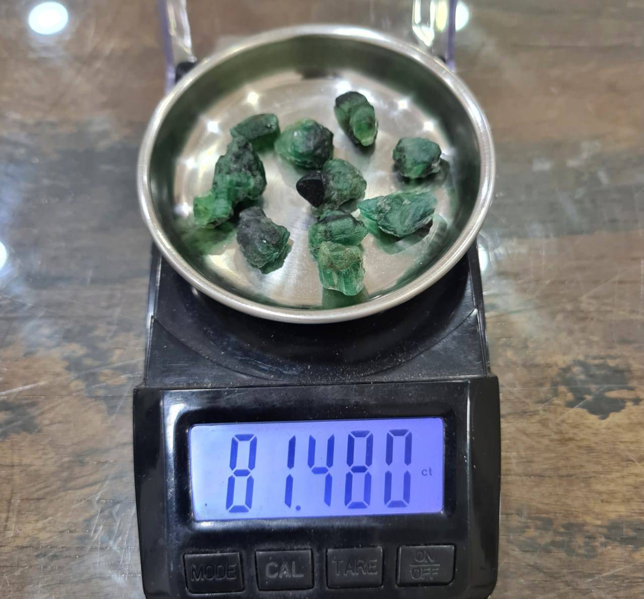 12 Pcs Zambian Emerald Raw Crystal rough | Untreated 10-18mm - The LabradoriteKing