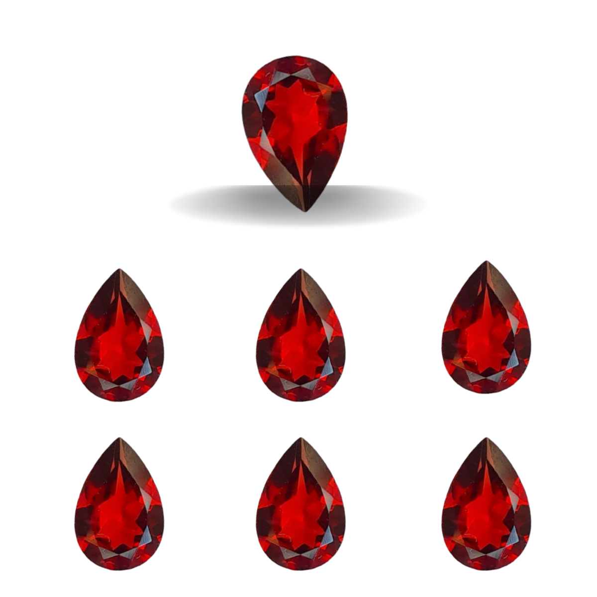 Natural Garnet Mozamique Faceted Gemstone | Size 6-7mm - The LabradoriteKing