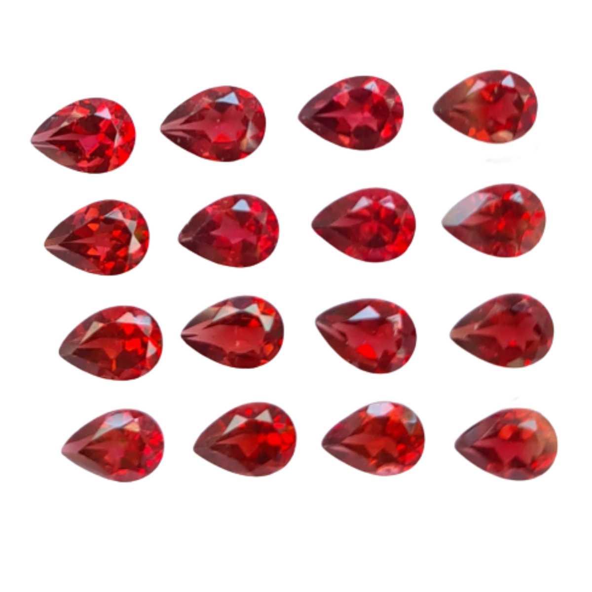 Natural Garnet Mozamique Faceted Gemstone | Size 6-7mm - The LabradoriteKing