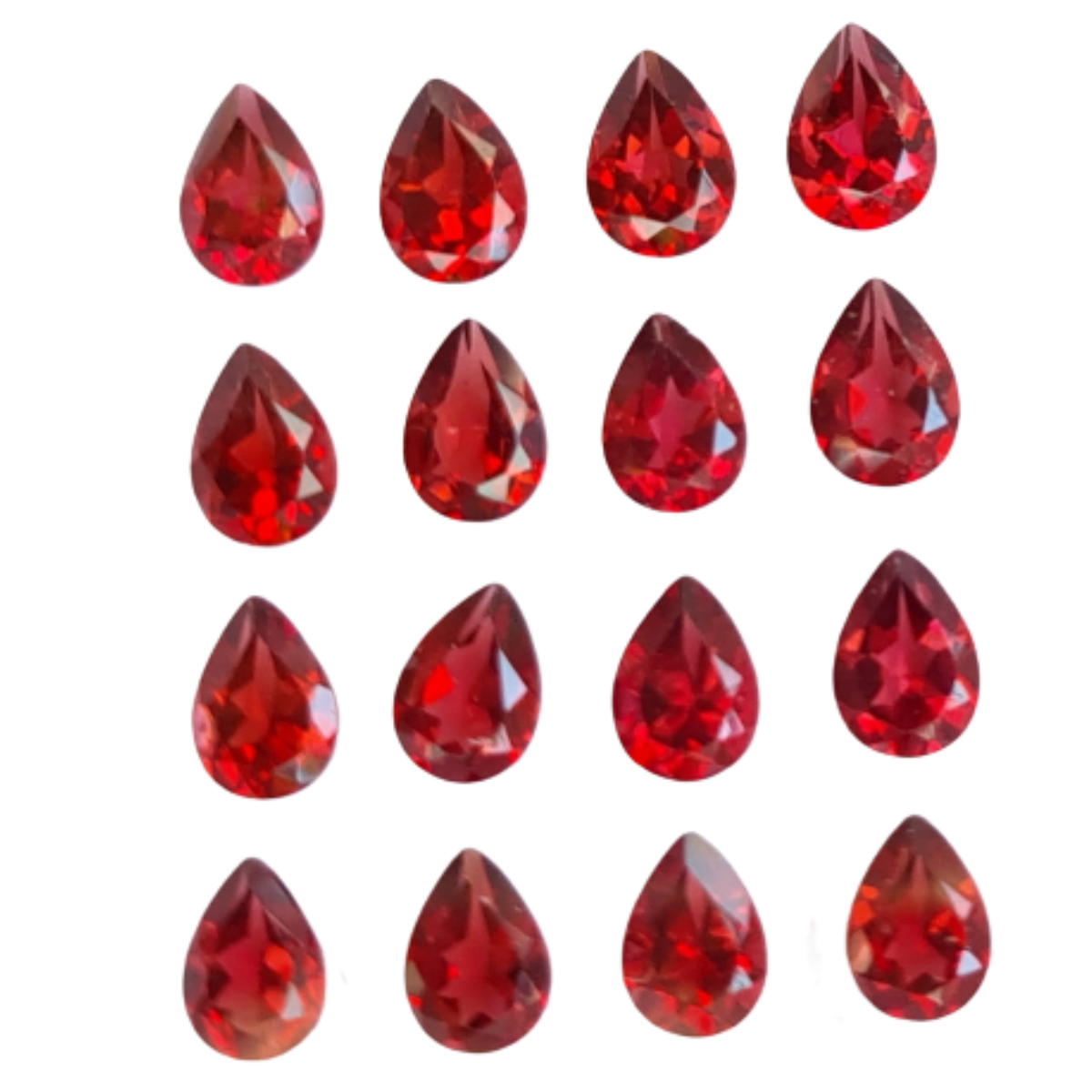 Natural Garnet Mozamique Faceted Gemstone | Size 6-7mm - The LabradoriteKing