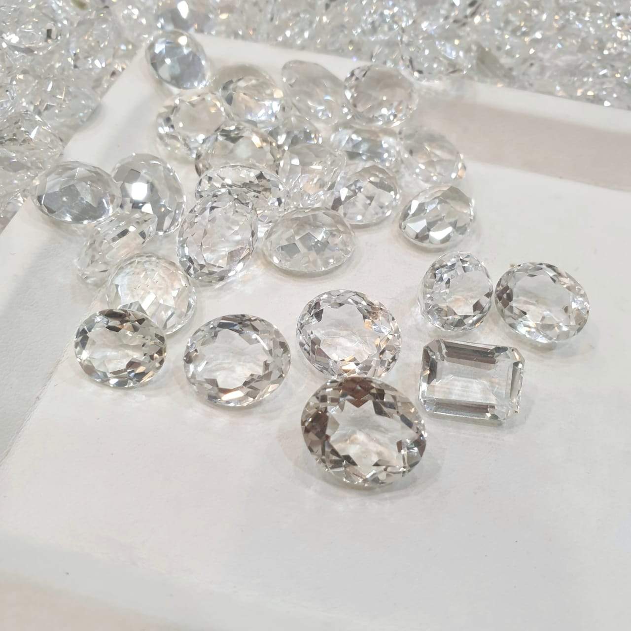 20 Pcs Clear Quartz from Himalaya, Himachal Pradesh| 12-15mm Ovals - The LabradoriteKing