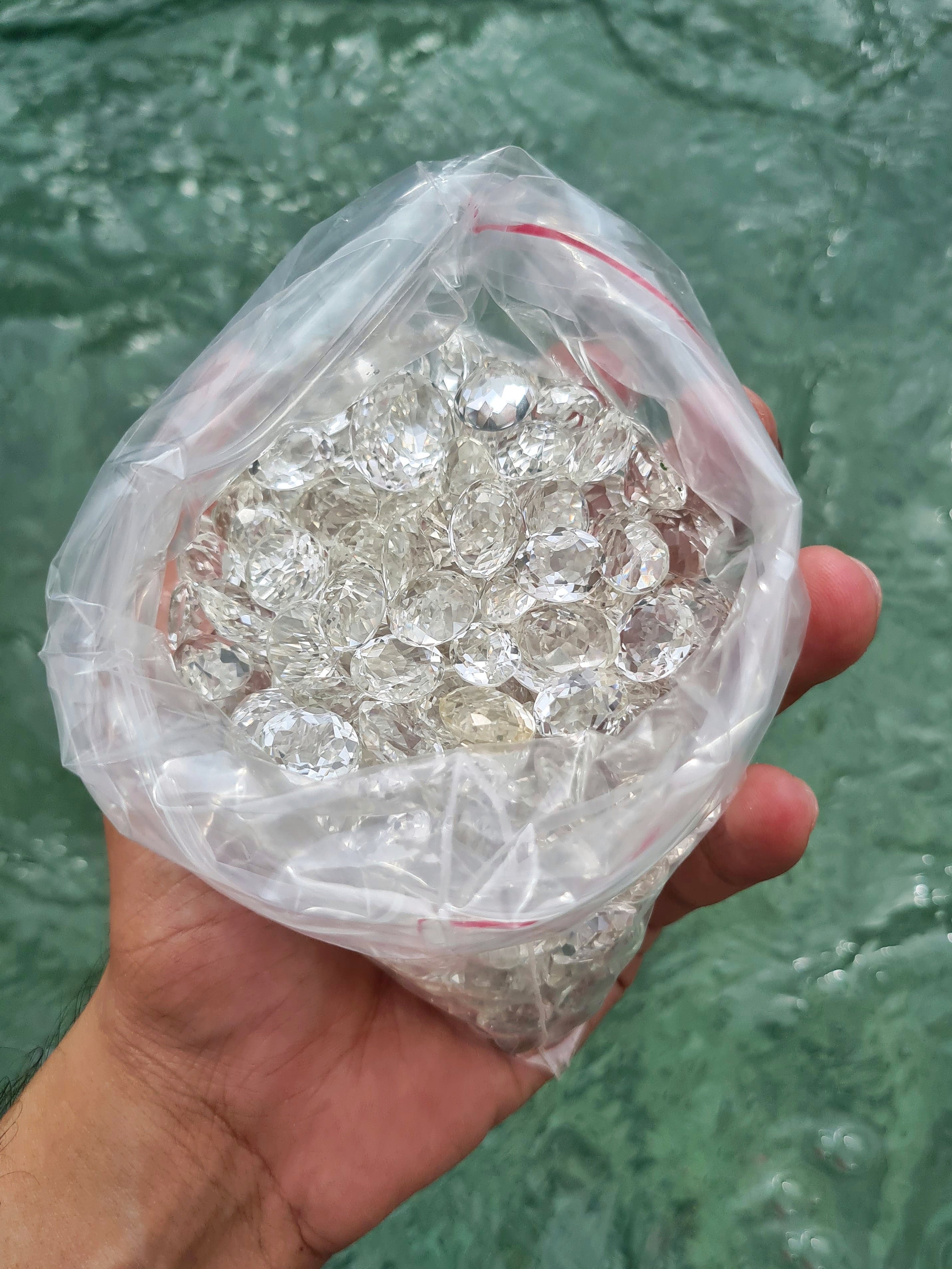 20 Pcs Clear Quartz from Himalaya, Himachal Pradesh| 12-15mm Ovals - The LabradoriteKing