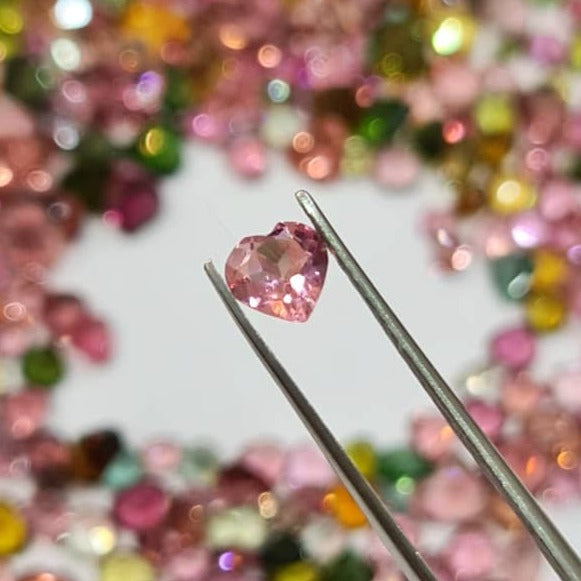 20 Pcs Tourmaline Hearts | 3-5mm Faceted Gemstones - The LabradoriteKing