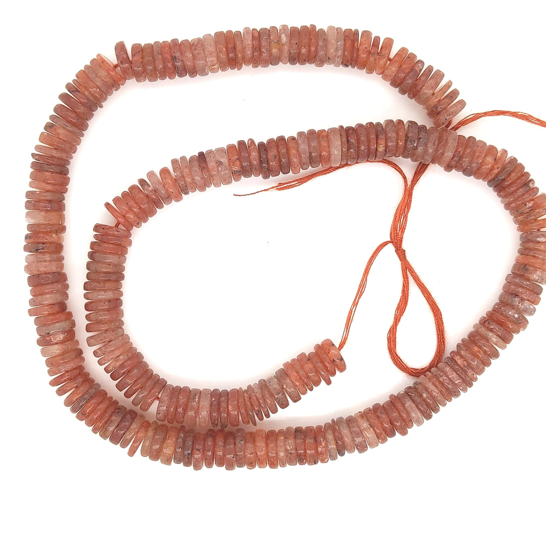 Strawberry Quartz Stone Beads Strand, Natural Strawberry Quartz Size 7mm 18 inch - The LabradoriteKing