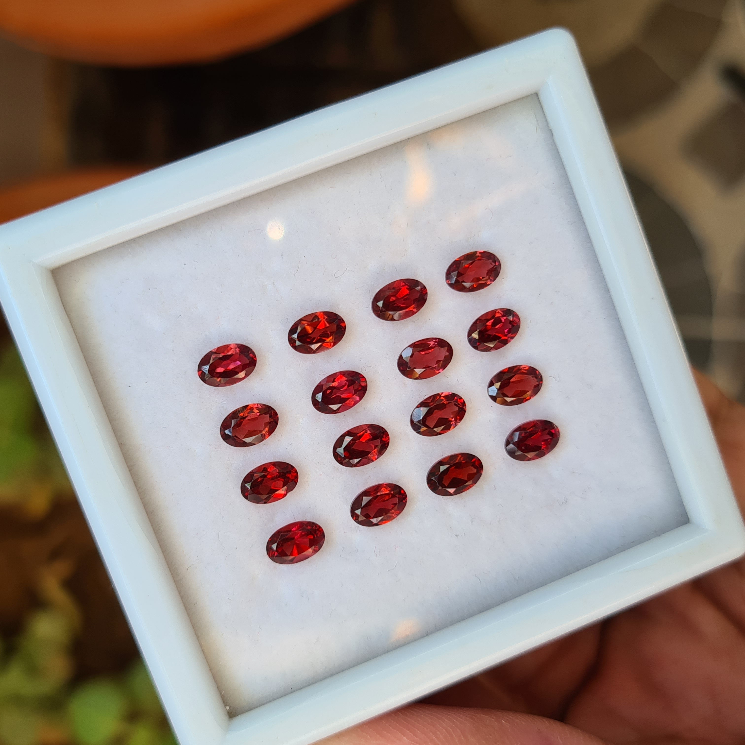 Natural Garnet Mozamique Faceted Gemstone | Size 6-7mm - The LabradoriteKing