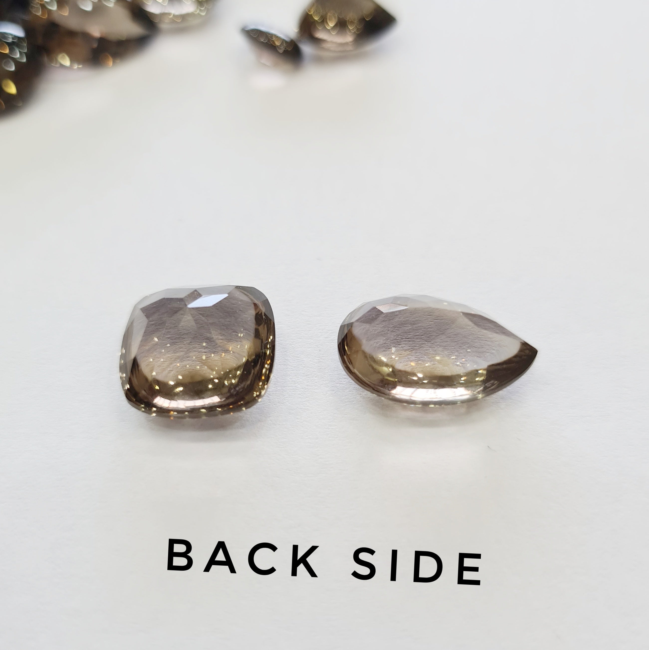 15 Pieces Natural Smoky Quartz | BUFF TOP CUT| Size: 10mm to 15mm - The LabradoriteKing