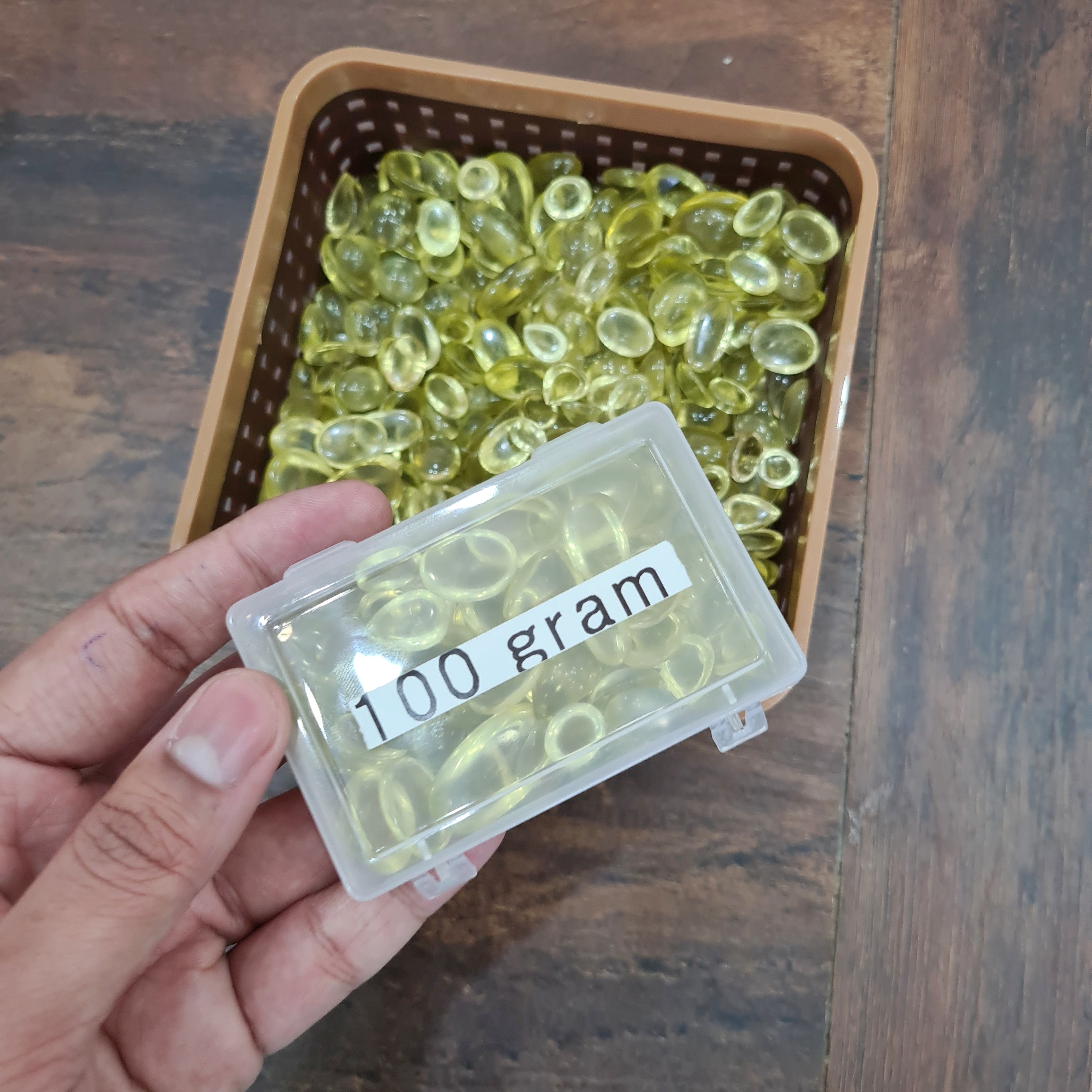 100 Gram of Natural Lemon Quartz Cabochon Gemstone | 40-50pcs - The LabradoriteKing