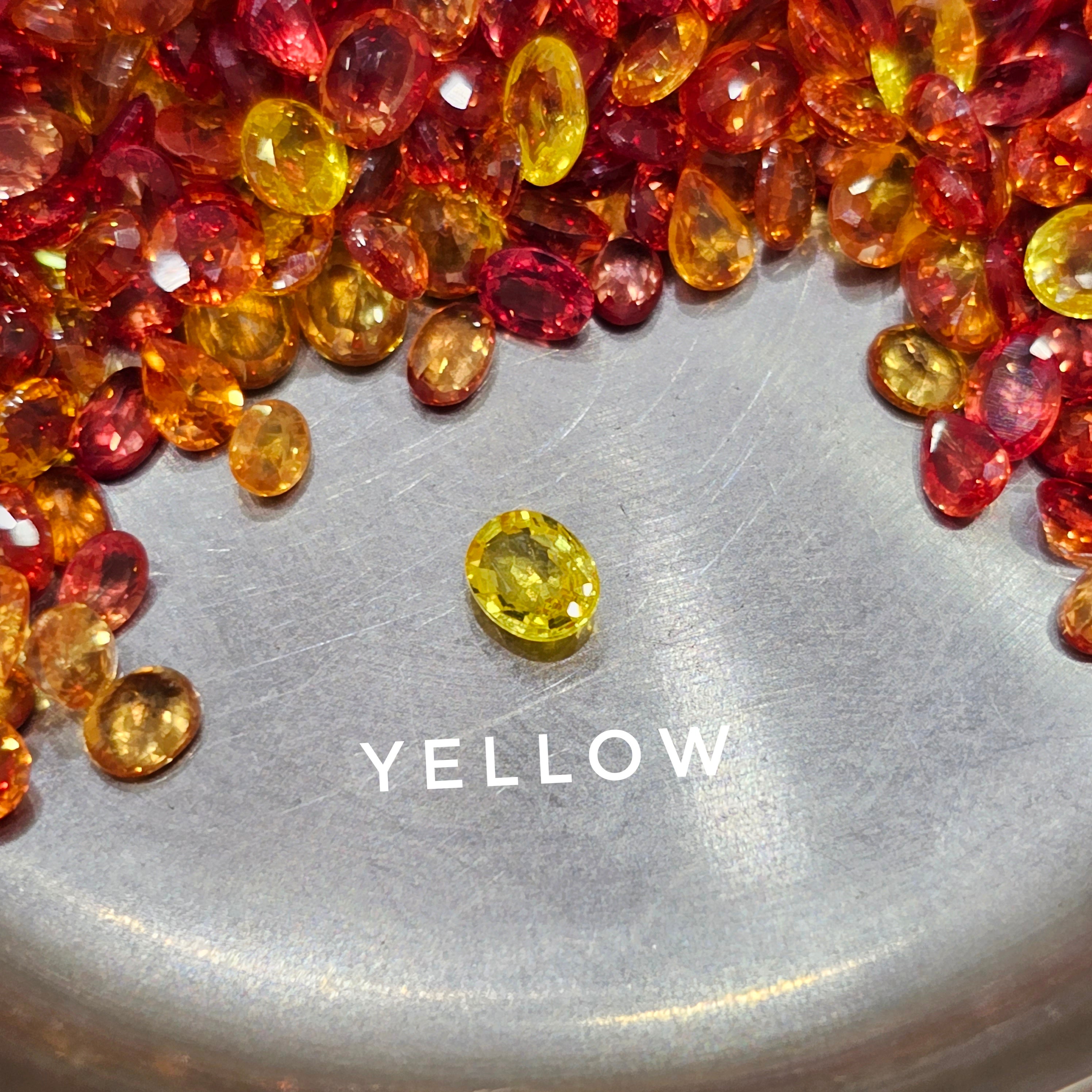 5 Carats of Fire colour Sapphires | 25 Pcs 4-5mm - The LabradoriteKing