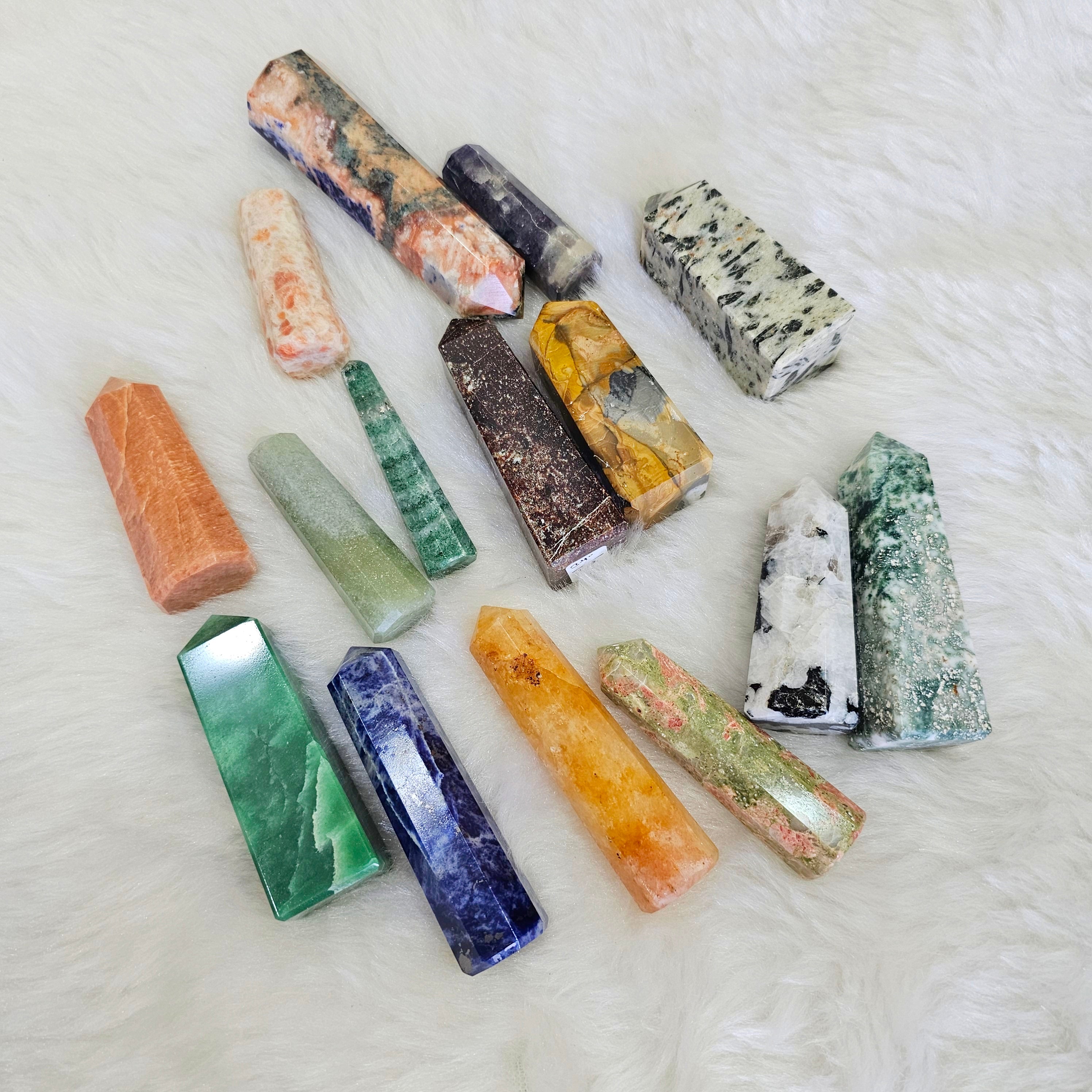 Crystal Towers pack | 2.5 to 4.5 Inches  | 15 Pcs - The LabradoriteKing