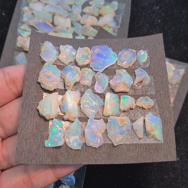 1 Card of Opal Raw RoughCard | Flatter Raw Opals