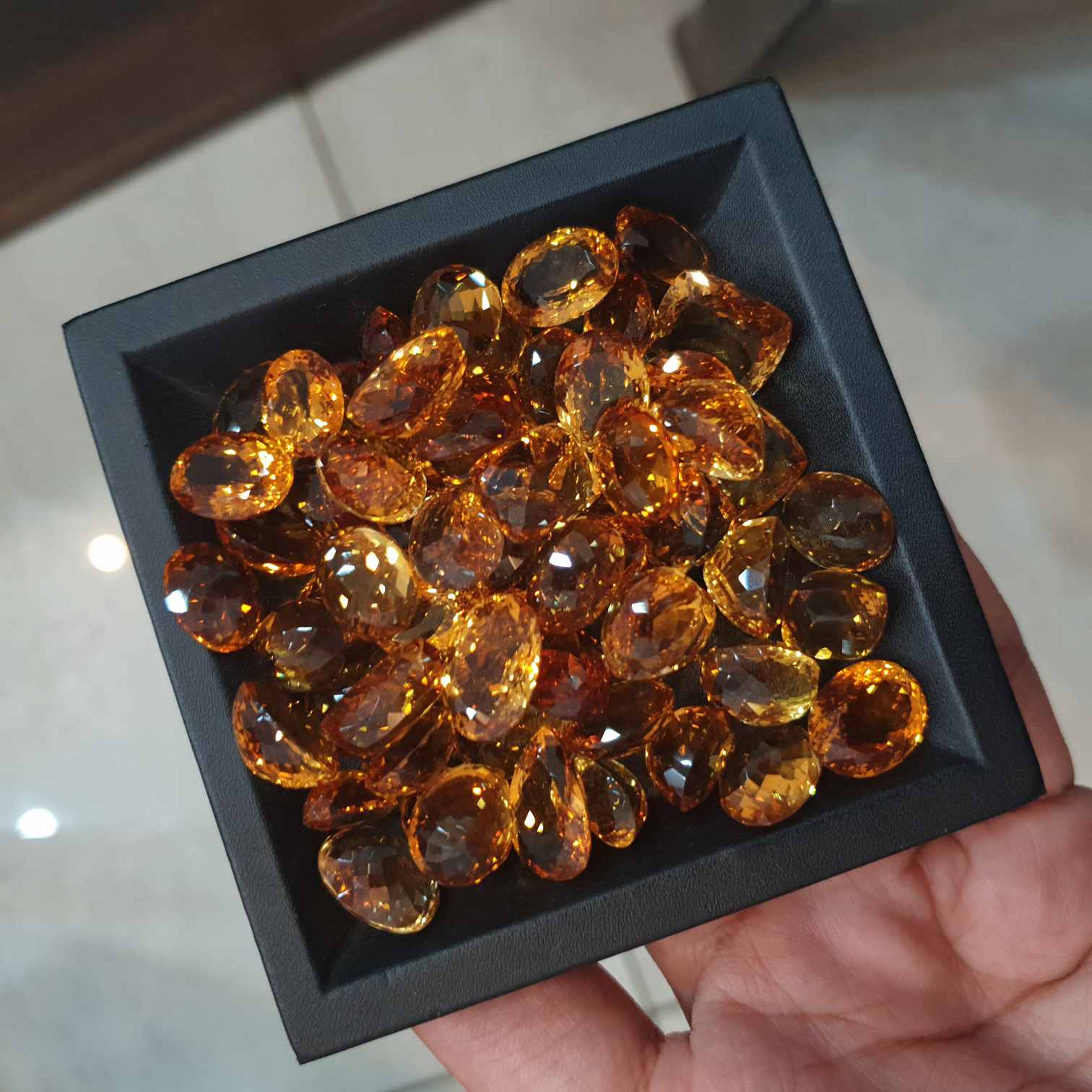 5 Pcs Natural Golden Citrines Gemstones | Flawless Top Quality Grade - The LabradoriteKing