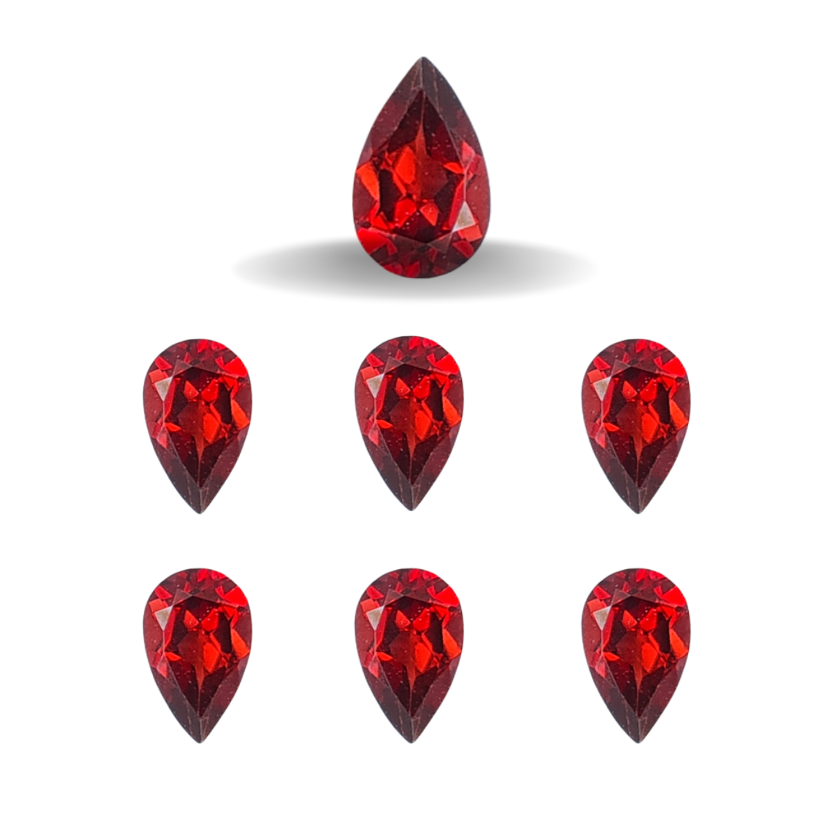 Natural Garnet Mozamique Faceted Gemstone | Size 6-7mm - The LabradoriteKing