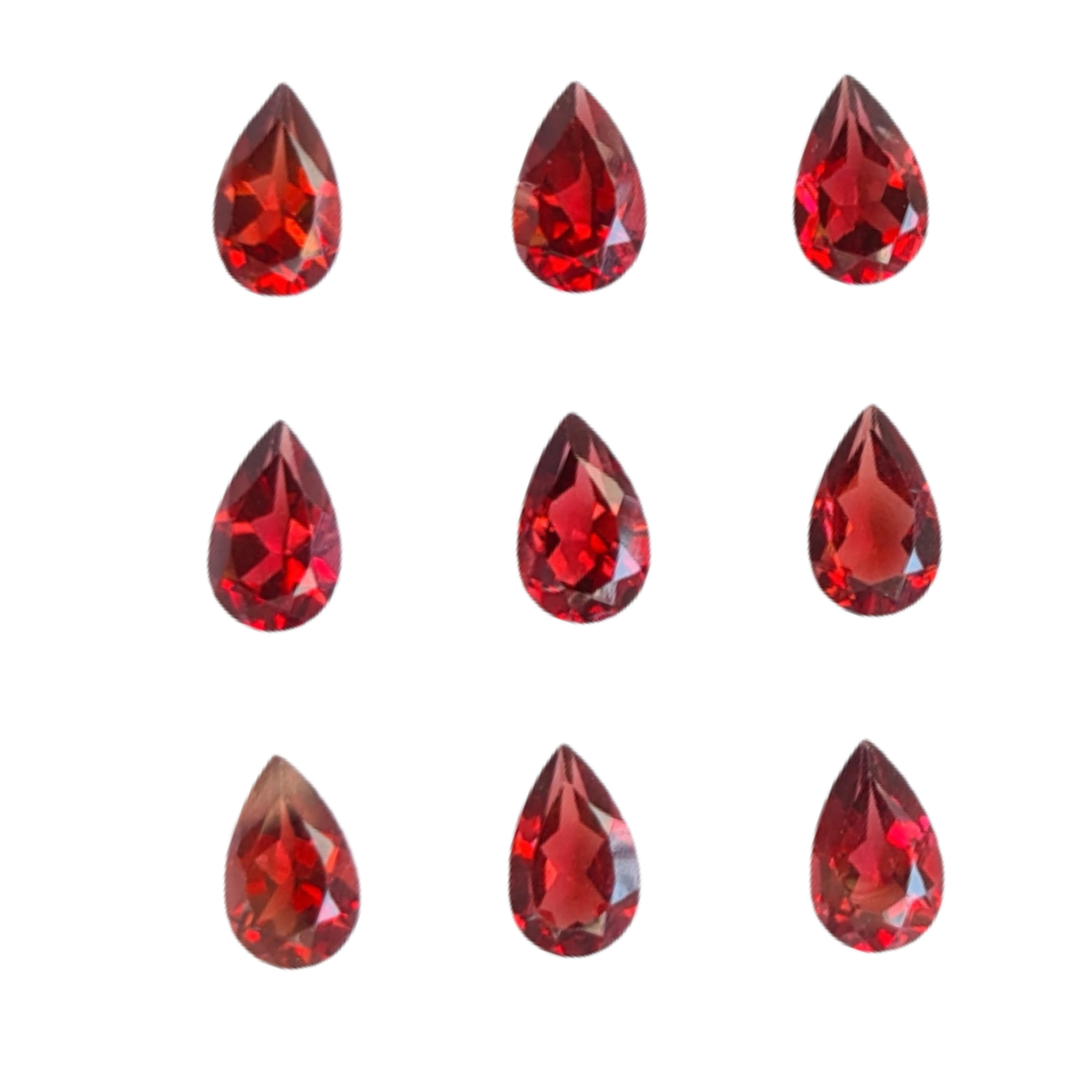 Natural Garnet Mozamique Faceted Gemstone | Size 6-7mm - The LabradoriteKing