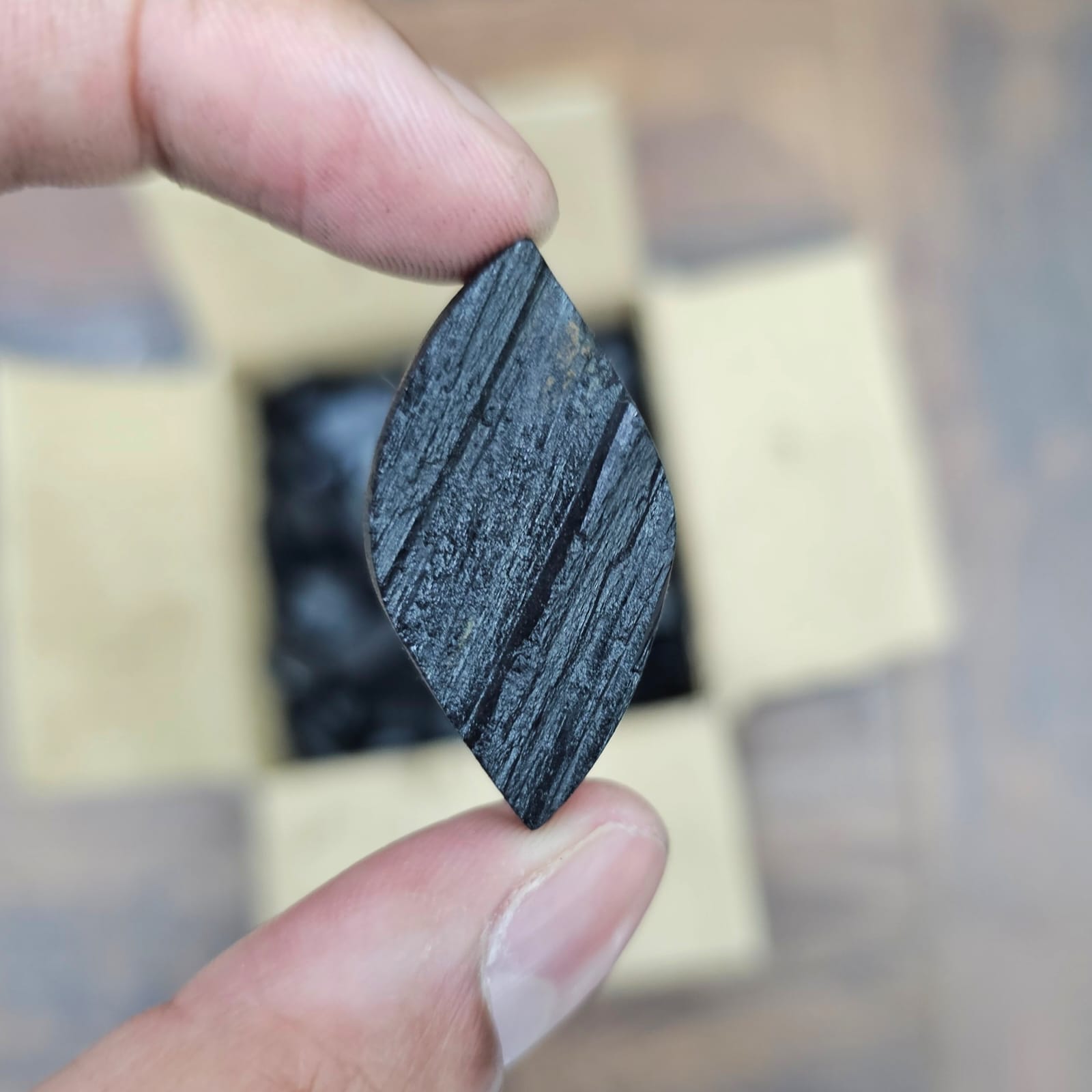 1 KG Natural Black Tourmaline Flat Backs | 100-120pcs - The LabradoriteKing