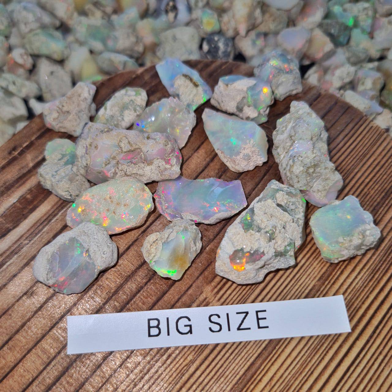 Bigger Size Opal Rough Minerals Untreated Ethiopian Mined | 20-25mm AAA Quality - The LabradoriteKing