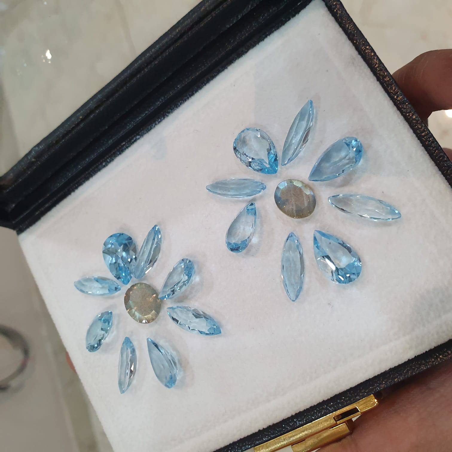 Gem Set 70 Cts: Natural Labradorite and Blue Topaz - The LabradoriteKing