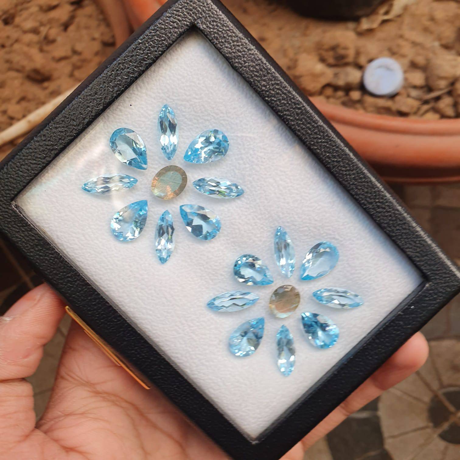 Gem Set 70 Cts: Natural Labradorite and Blue Topaz - The LabradoriteKing