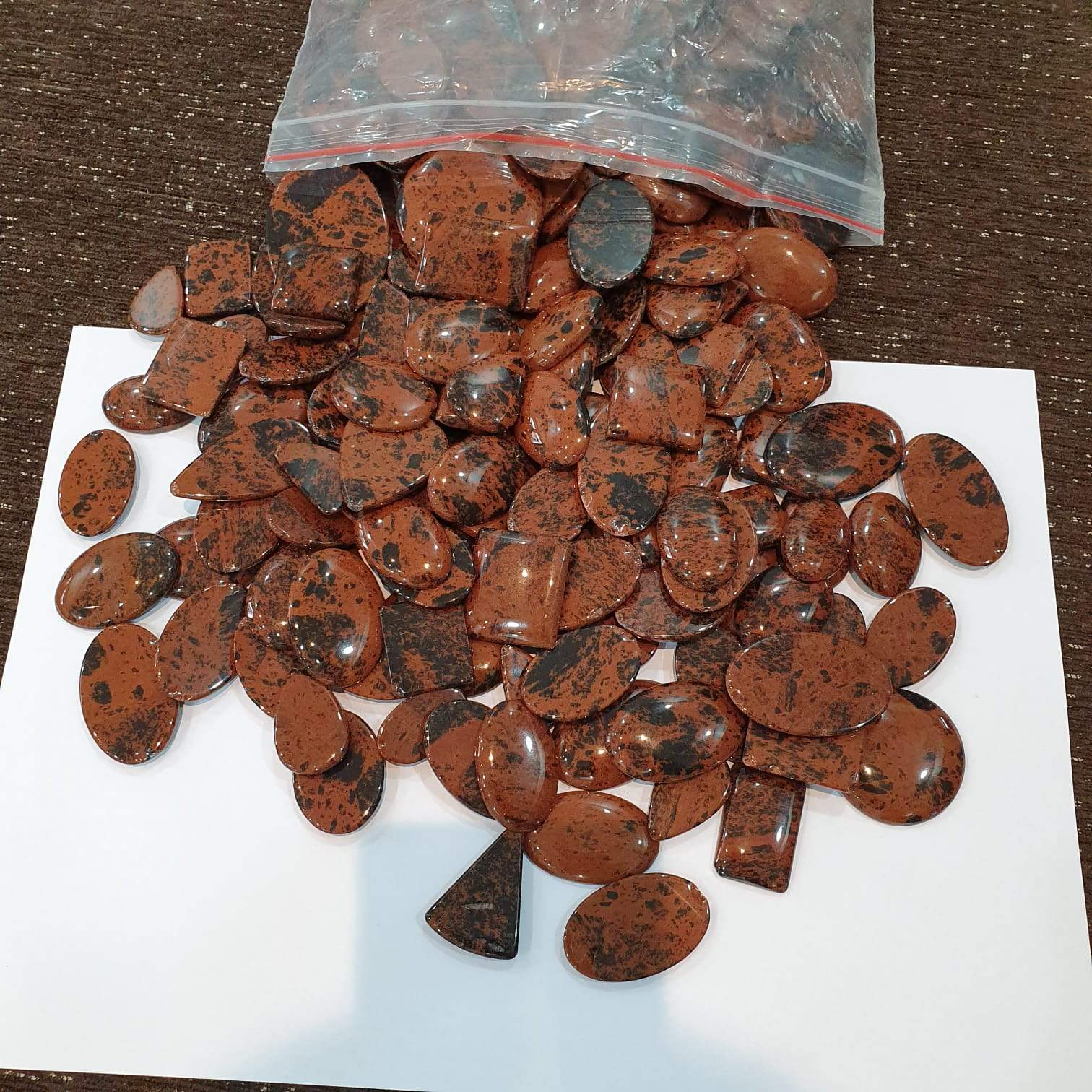 Natural Brown Jasper Cabochons 30-40mm Lot of 10pcs - The LabradoriteKing