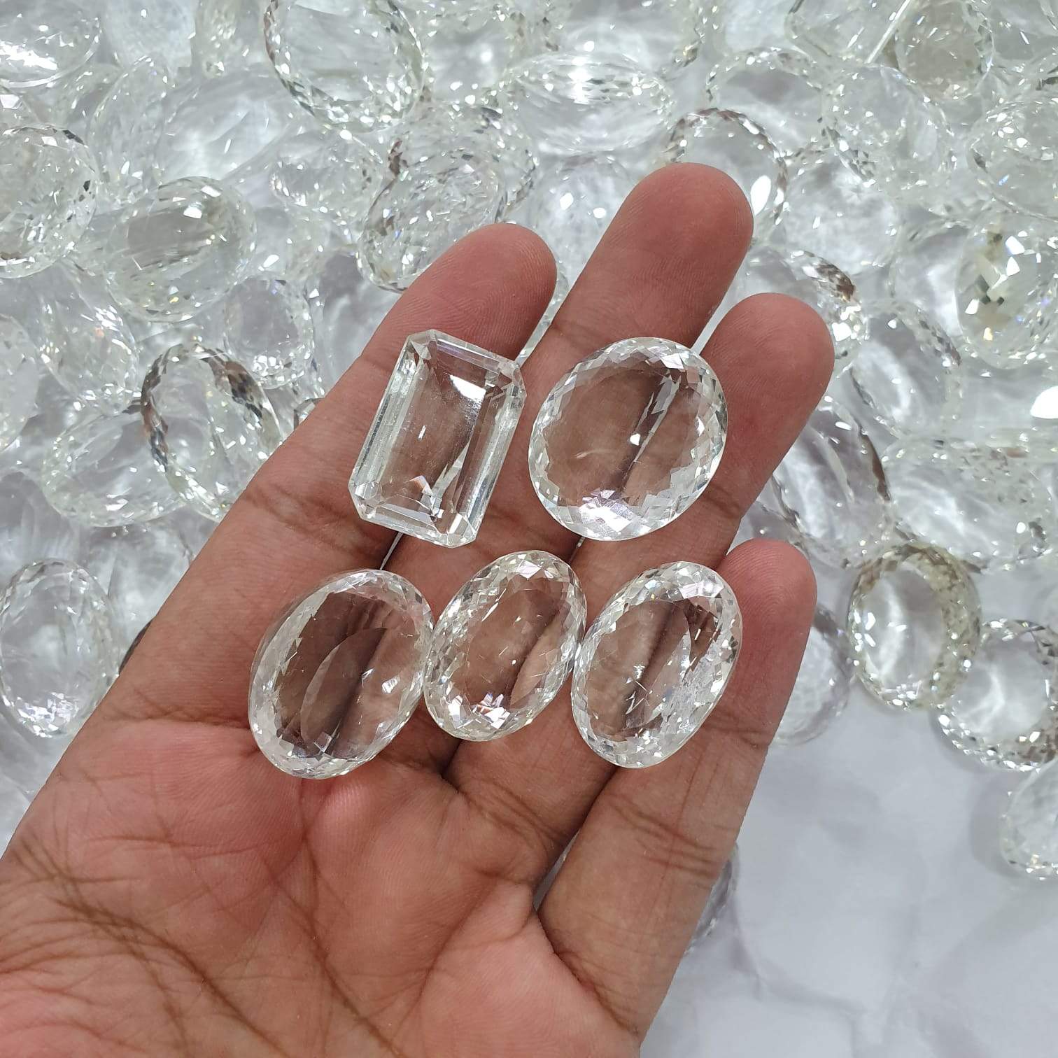 Natural Clear Quartz 5pcs Lot Big Size Untreated - The LabradoriteKing