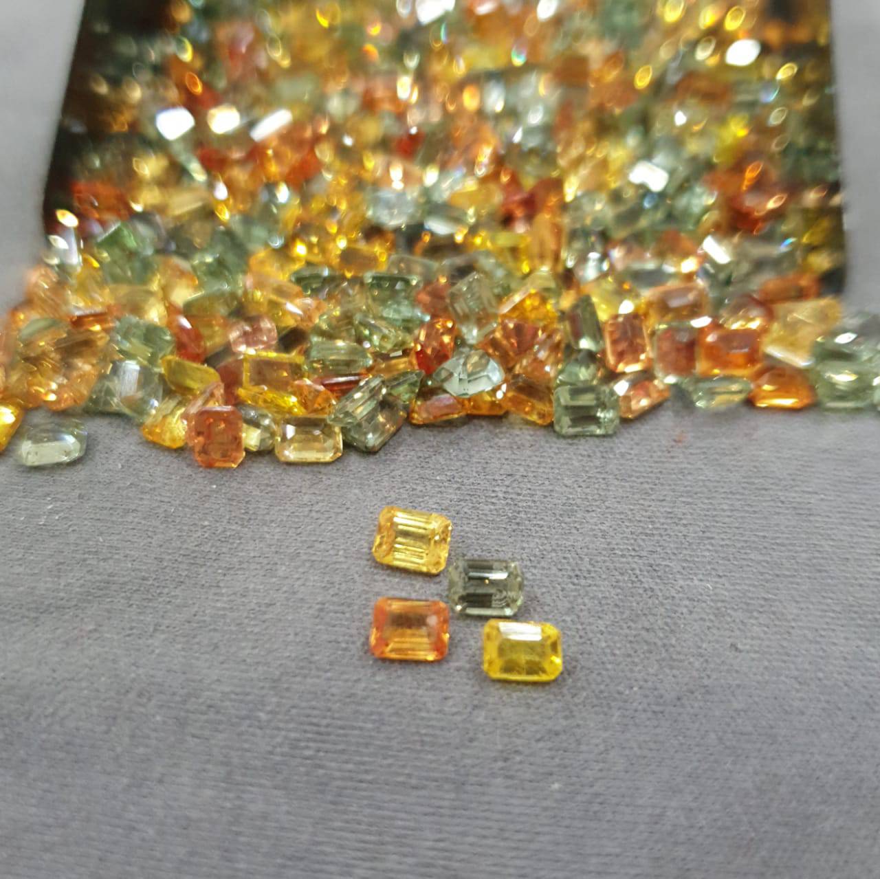 Natural Sapphires 10 Pcs Set | 4mm Rectangle | Top Quality - The LabradoriteKing