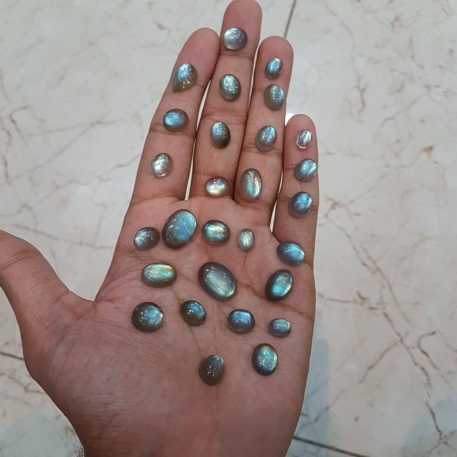 Top Floating Fire Labradorite Lot 9-18mm Size - The LabradoriteKing