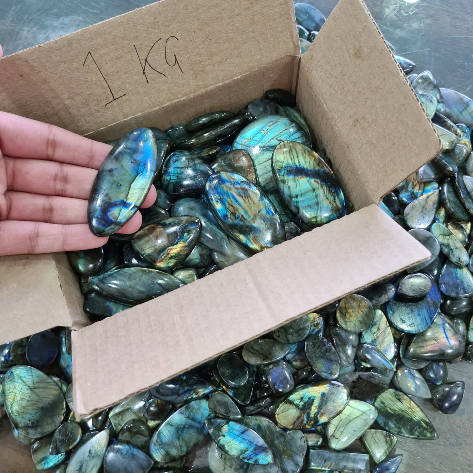 Wholesaleđ„ Labradorite Cabochons Slabs | Flashy High quality slabs 1-4"Inches - The LabradoriteKing
