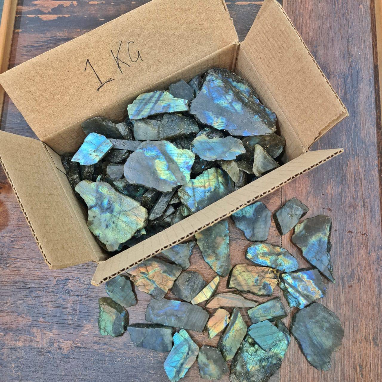 Wholesale Labradorite raw Slabs | Good Flash in 1-5"Inches Sizes - The LabradoriteKing